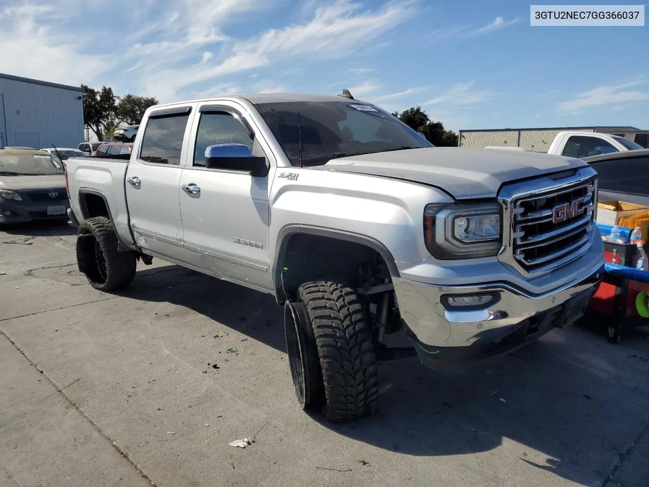 2016 GMC Sierra K1500 Slt VIN: 3GTU2NEC7GG366037 Lot: 75509704