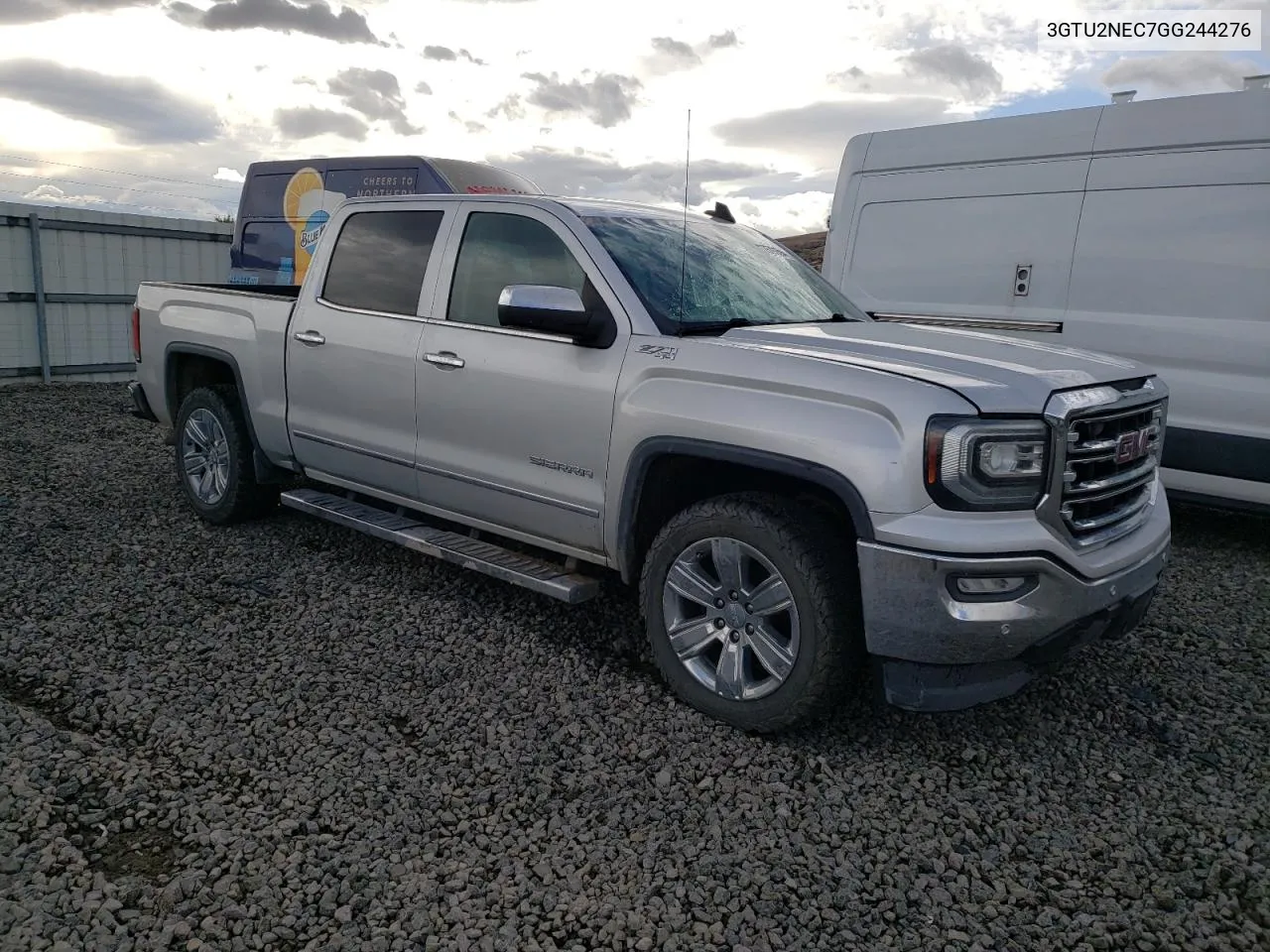 2016 GMC Sierra K1500 Slt VIN: 3GTU2NEC7GG244276 Lot: 75791594