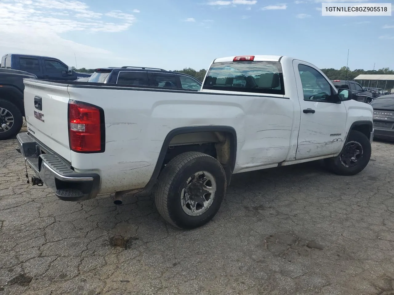 2016 GMC Sierra C1500 VIN: 1GTN1LEC8GZ905518 Lot: 75907434