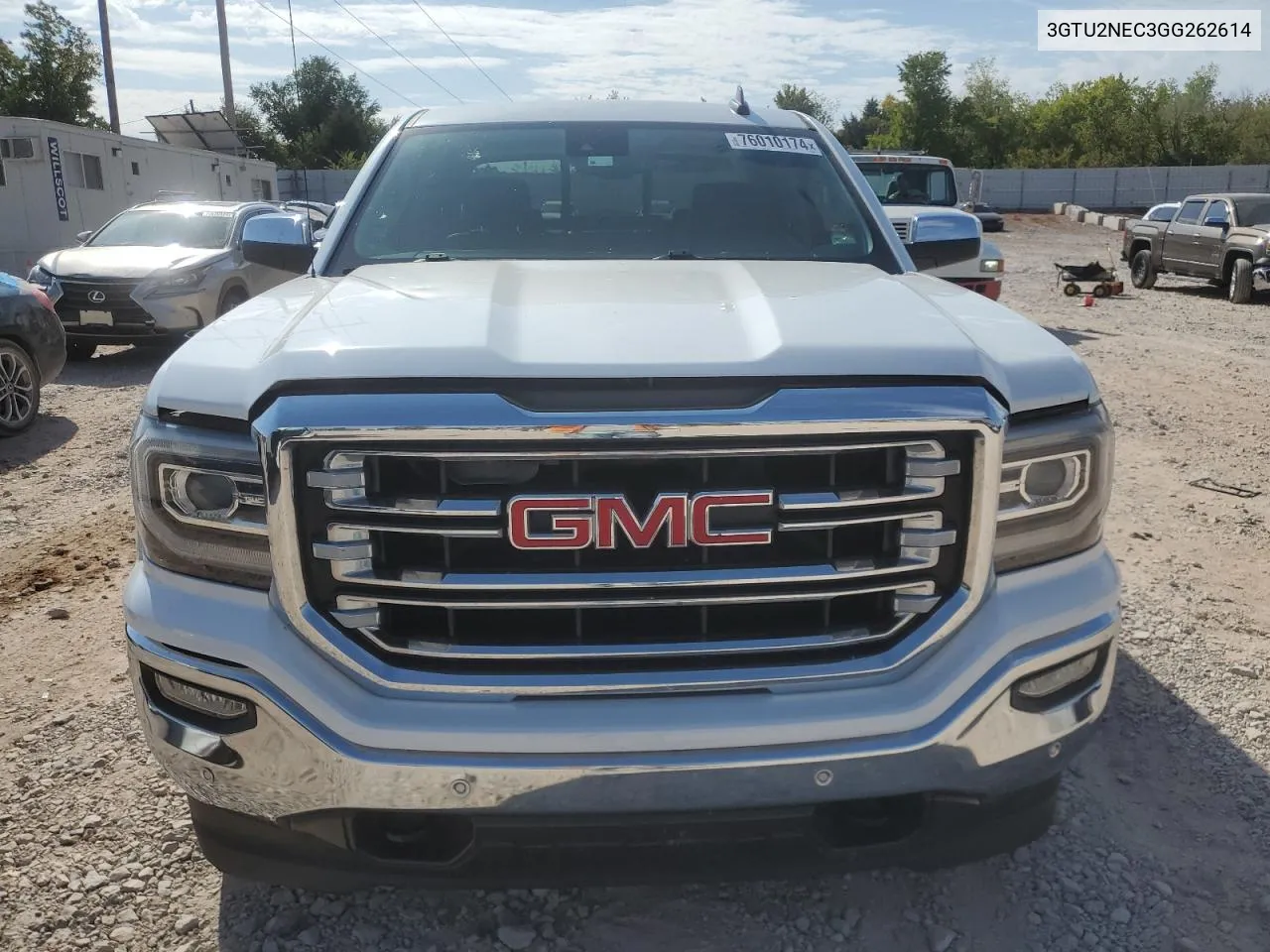 2016 GMC Sierra K1500 Slt VIN: 3GTU2NEC3GG262614 Lot: 76010174