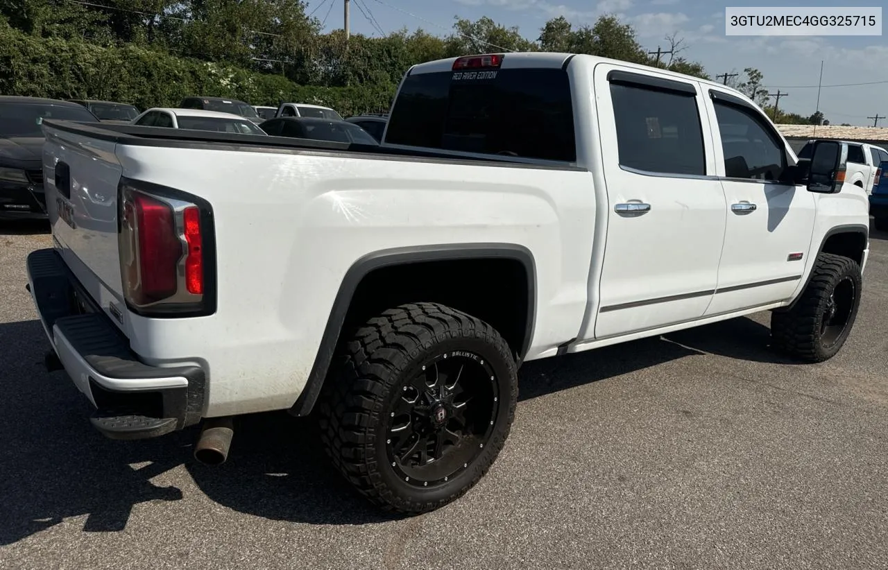 2016 GMC Sierra K1500 Sle VIN: 3GTU2MEC4GG325715 Lot: 76523724