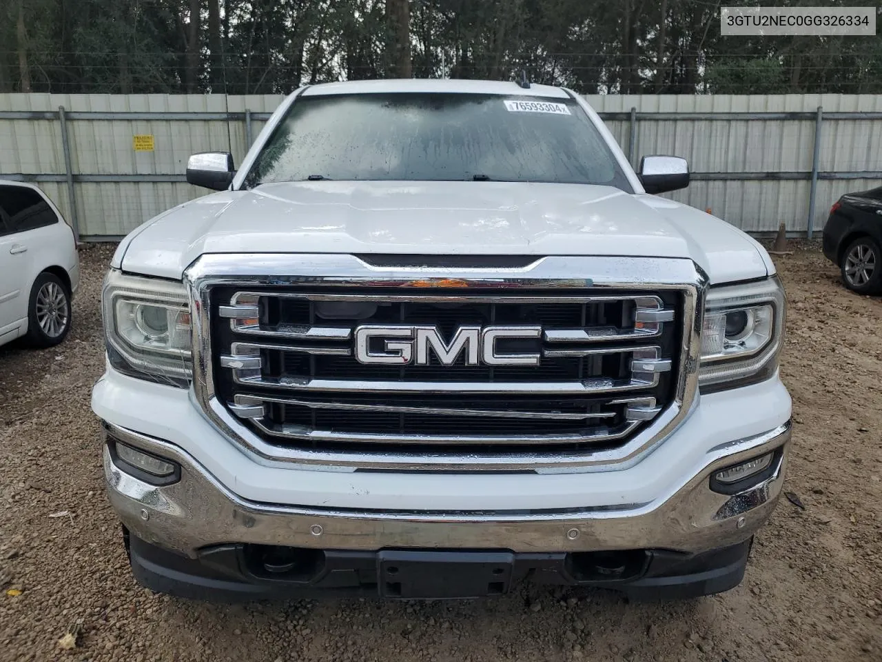 2016 GMC Sierra K1500 Slt VIN: 3GTU2NEC0GG326334 Lot: 76593304