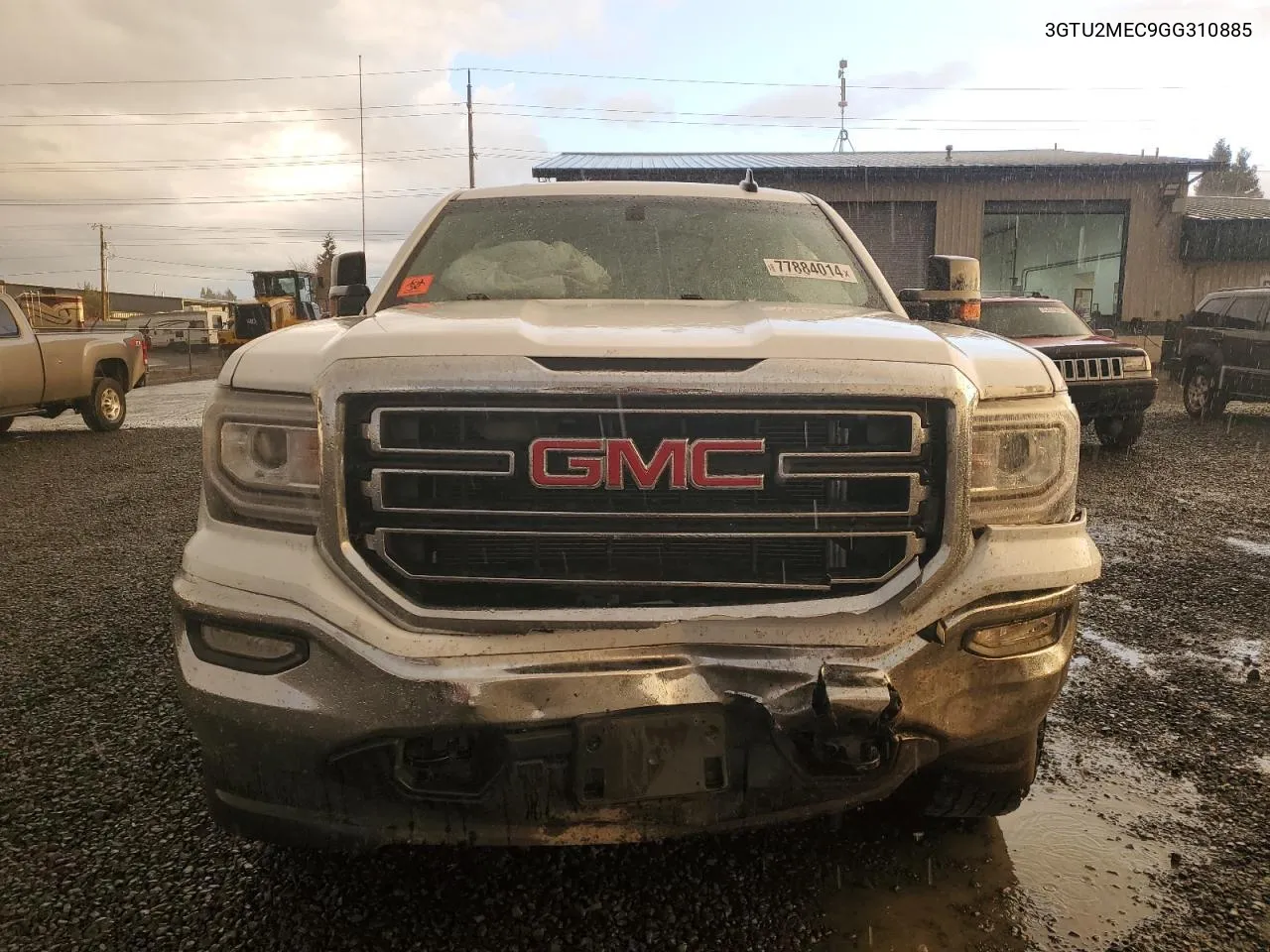 2016 GMC Sierra K1500 Sle VIN: 3GTU2MEC9GG310885 Lot: 77884014