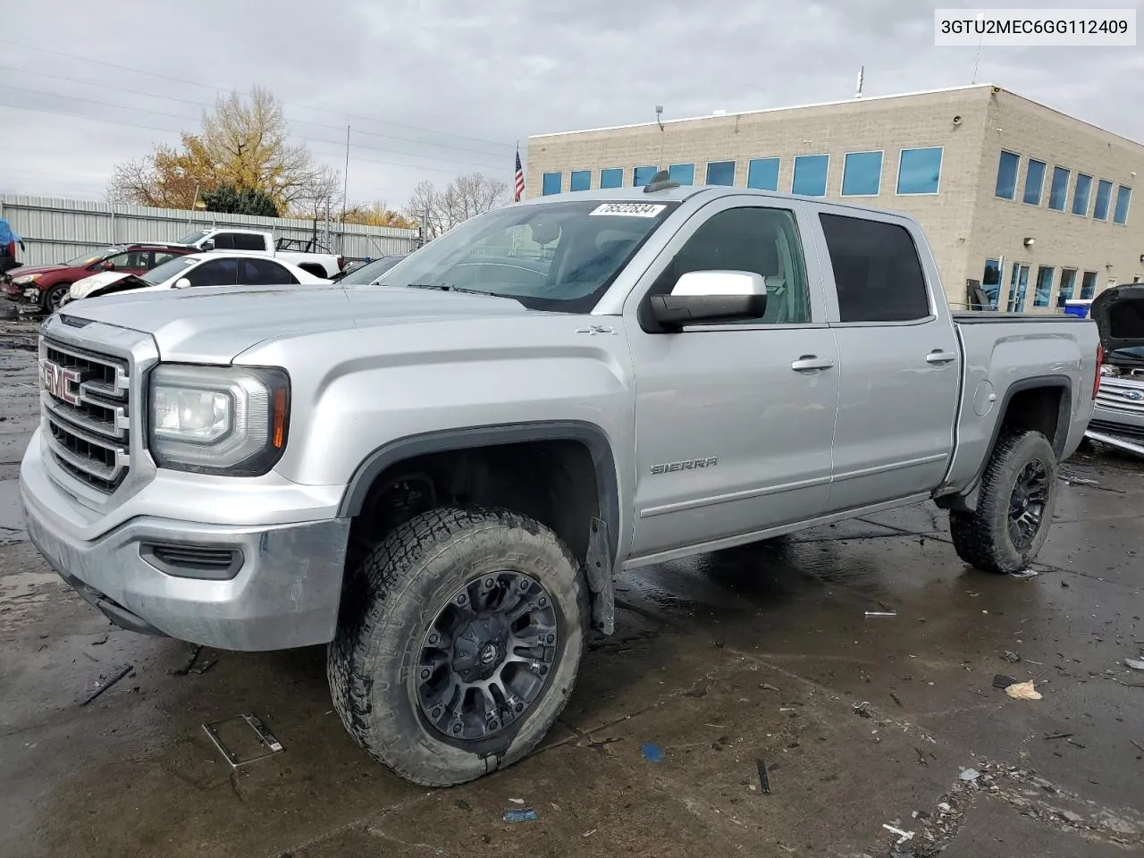 2016 GMC Sierra K1500 Sle VIN: 3GTU2MEC6GG112409 Lot: 78522834