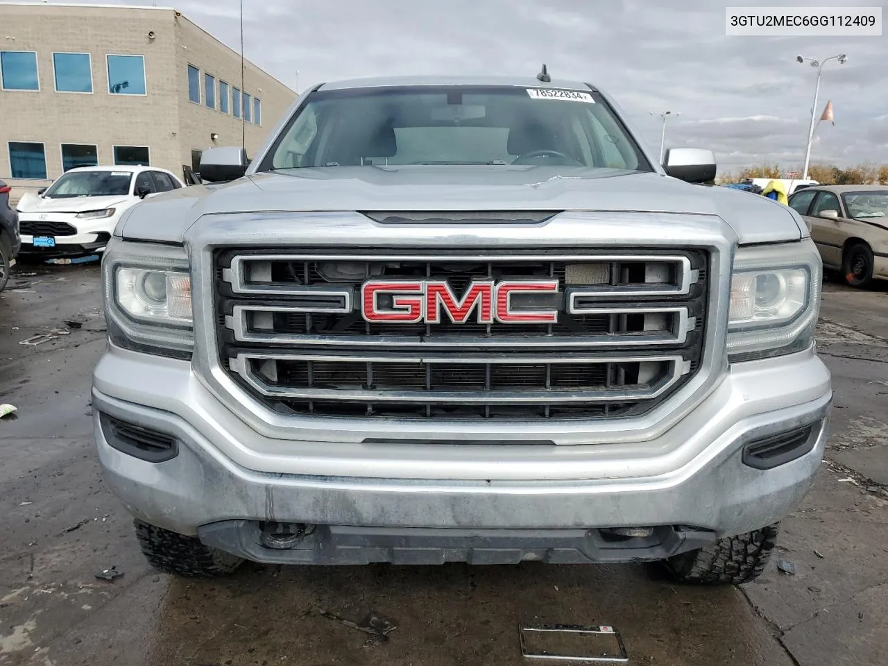 2016 GMC Sierra K1500 Sle VIN: 3GTU2MEC6GG112409 Lot: 78522834