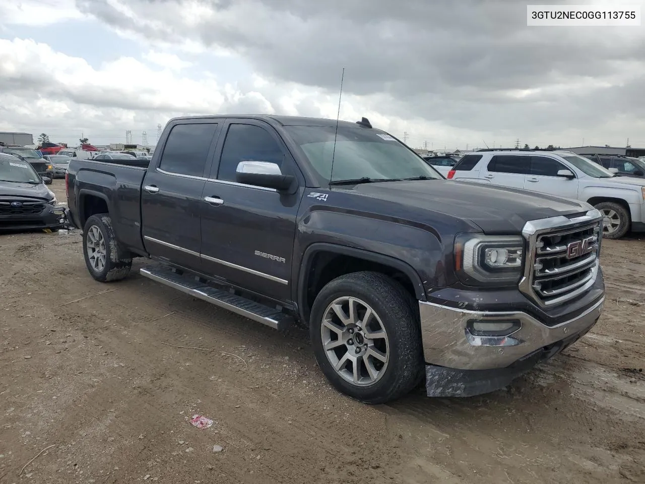 2016 GMC Sierra K1500 Slt VIN: 3GTU2NEC0GG113755 Lot: 79214344