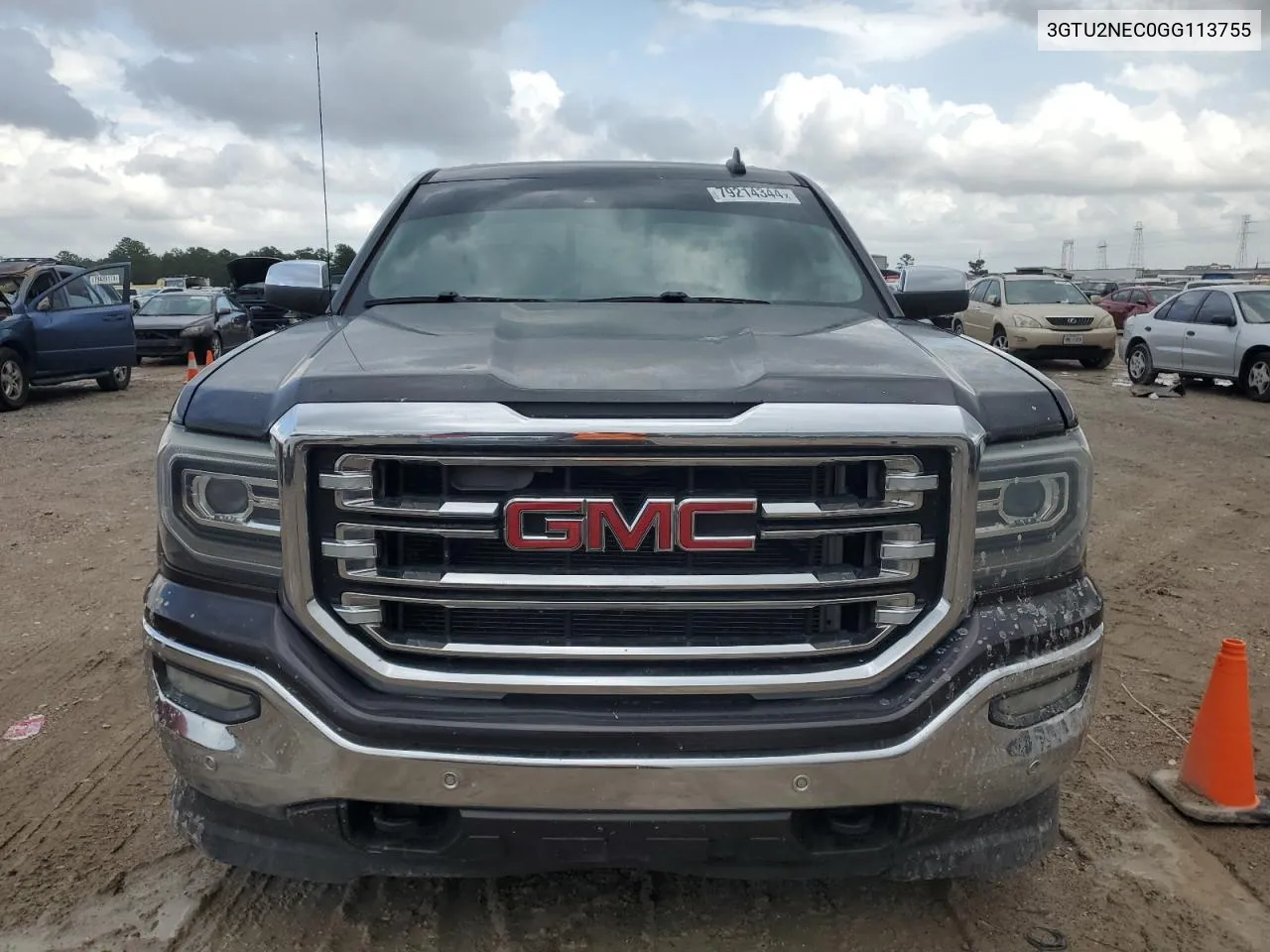 2016 GMC Sierra K1500 Slt VIN: 3GTU2NEC0GG113755 Lot: 79214344