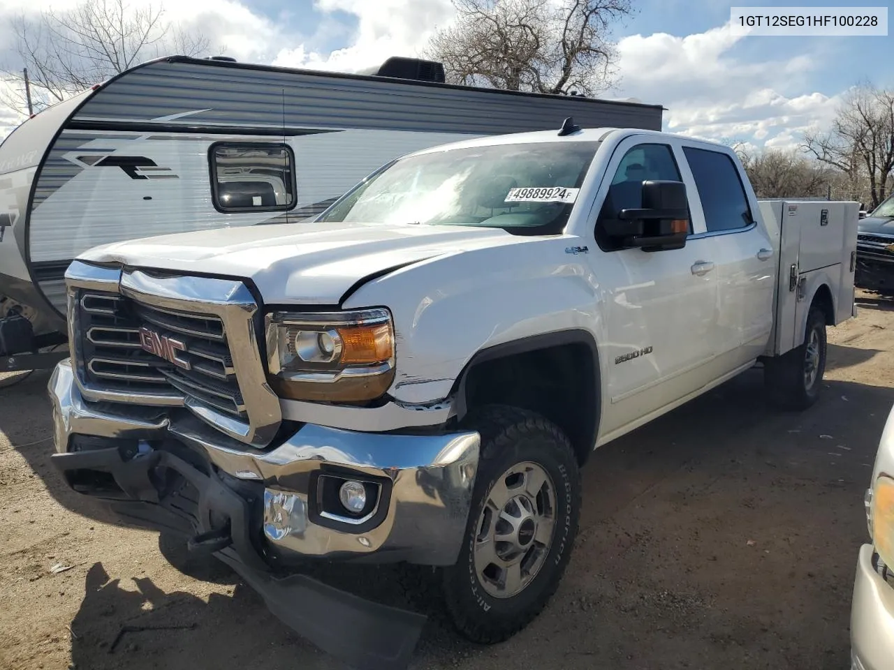 2017 GMC Sierra K2500 Sle VIN: 1GT12SEG1HF100228 Lot: 49889924