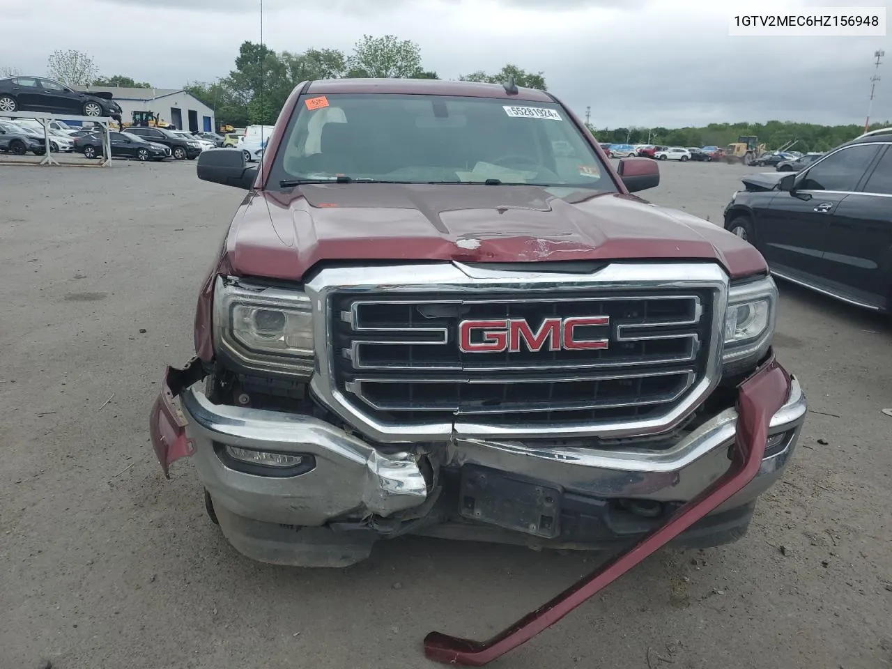 2017 GMC Sierra K1500 Sle VIN: 1GTV2MEC6HZ156948 Lot: 55281924