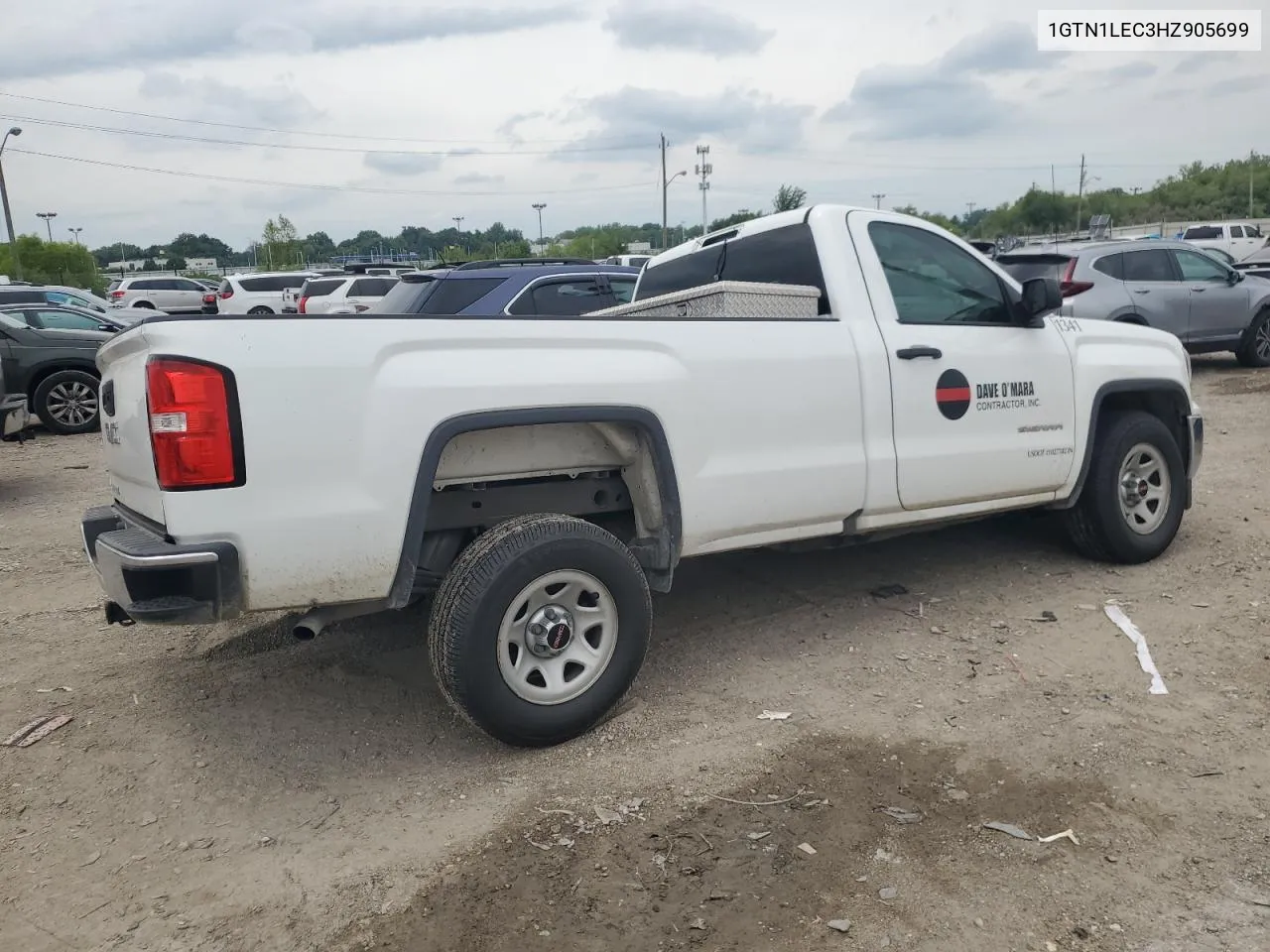 2017 GMC Sierra C1500 VIN: 1GTN1LEC3HZ905699 Lot: 60874054