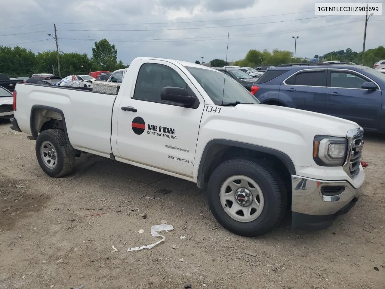 2017 GMC Sierra C1500 VIN: 1GTN1LEC3HZ905699 Lot: 60874054