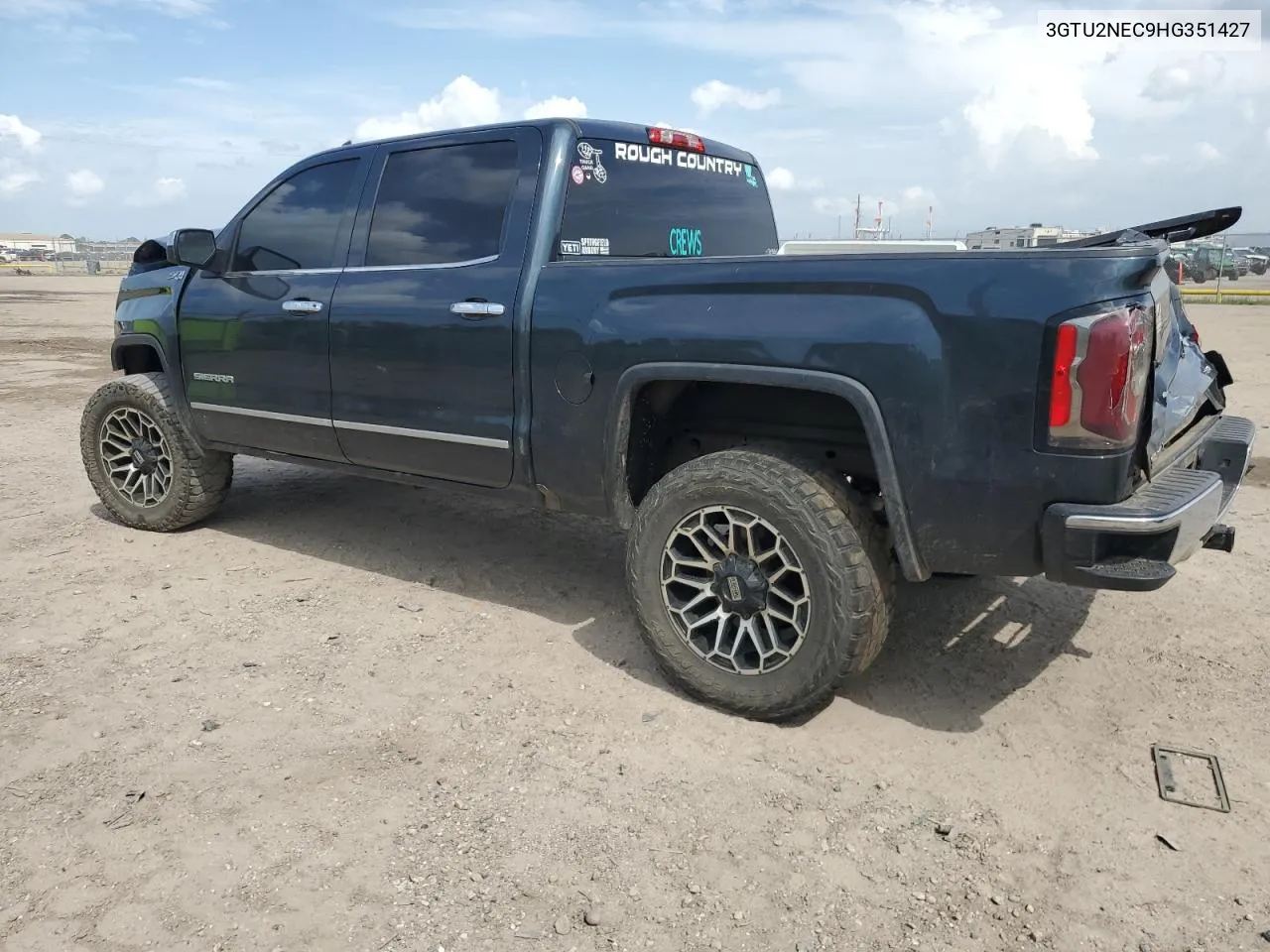 2017 GMC Sierra K1500 Slt VIN: 3GTU2NEC9HG351427 Lot: 62032354