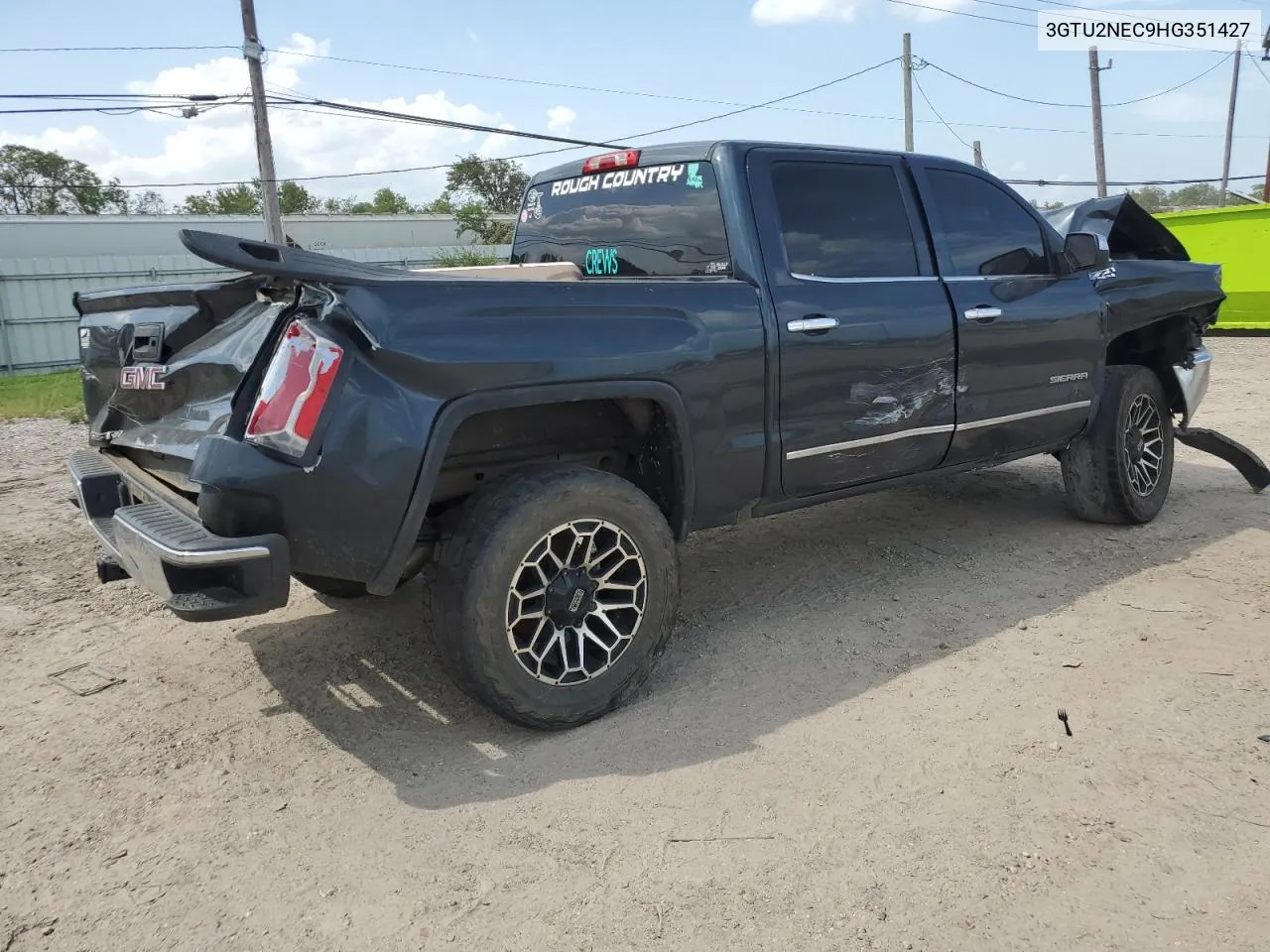 2017 GMC Sierra K1500 Slt VIN: 3GTU2NEC9HG351427 Lot: 62032354