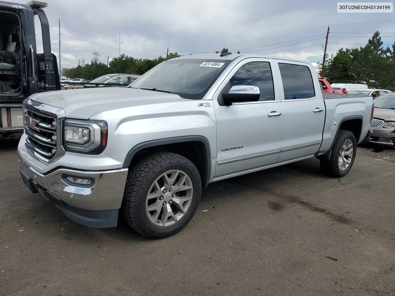 2017 GMC Sierra K1500 Slt VIN: 3GTU2NEC0HG134199 Lot: 62414964