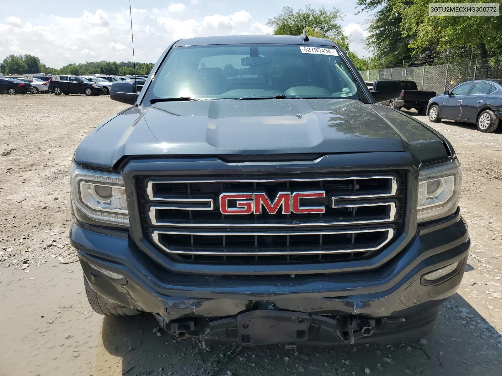 2017 GMC Sierra K1500 Sle VIN: 3GTU2MECXHG300772 Lot: 62795434