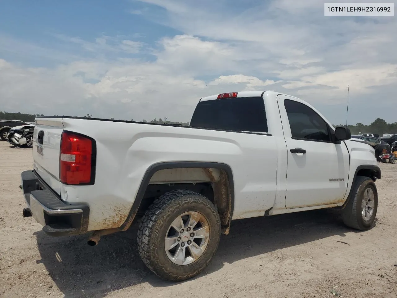 2017 GMC Sierra C1500 VIN: 1GTN1LEH9HZ316992 Lot: 64293234