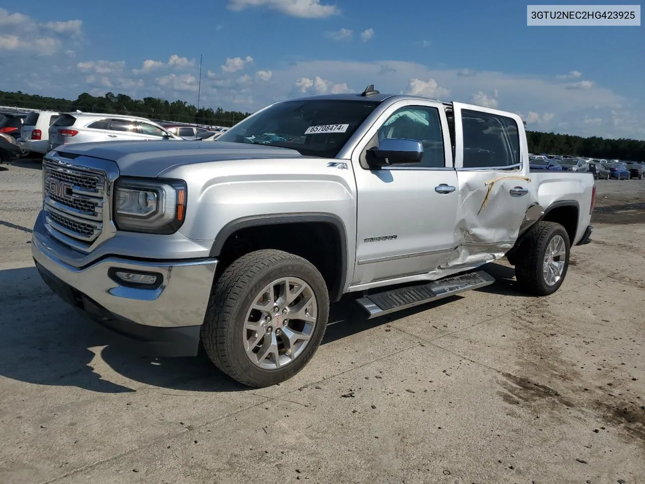 2017 GMC Sierra K1500 Slt VIN: 3GTU2NEC2HG423925 Lot: 65708474