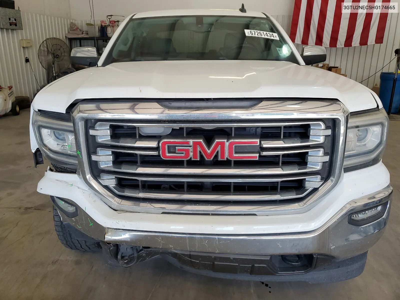 2017 GMC Sierra K1500 Slt VIN: 3GTU2NEC5HG174665 Lot: 67261434