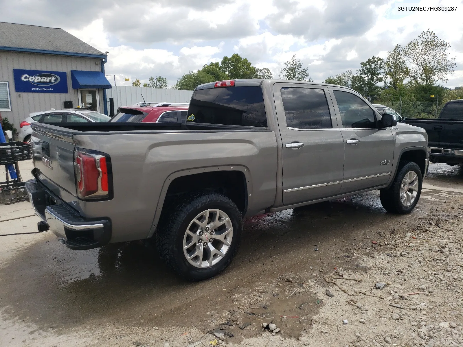 2017 GMC Sierra K1500 Slt VIN: 3GTU2NEC7HG309287 Lot: 67594554