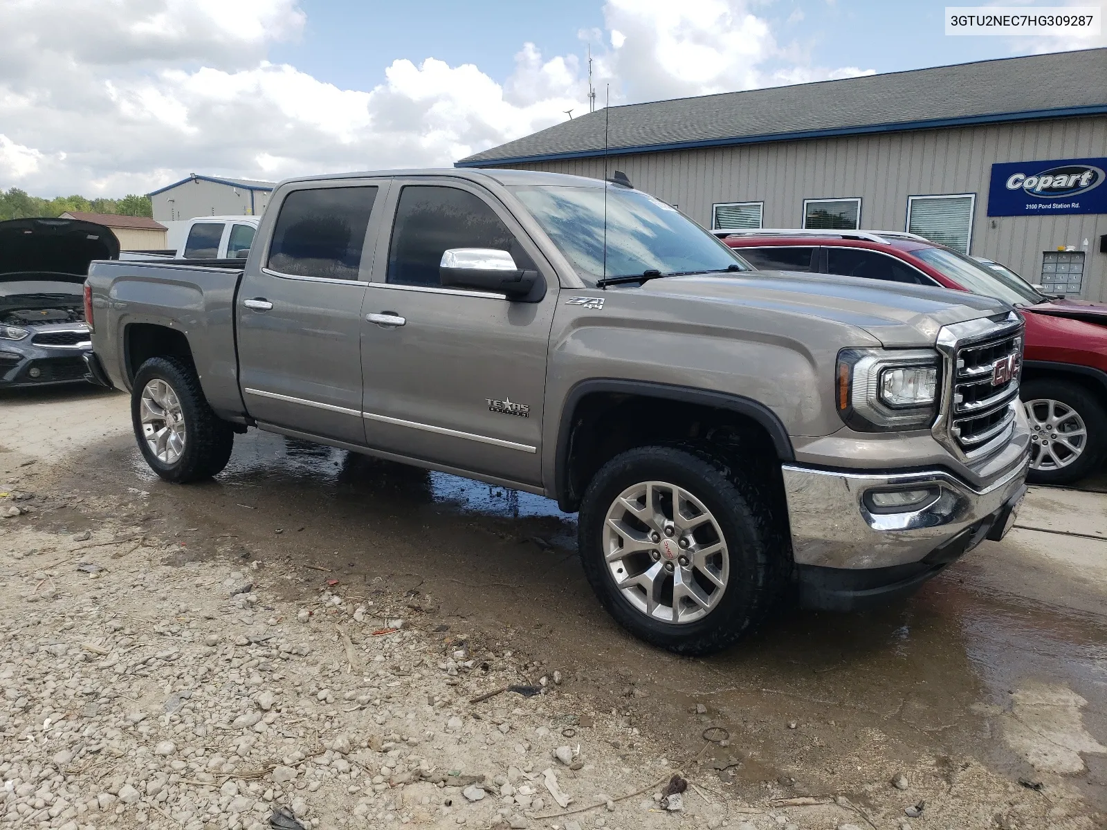 2017 GMC Sierra K1500 Slt VIN: 3GTU2NEC7HG309287 Lot: 67594554