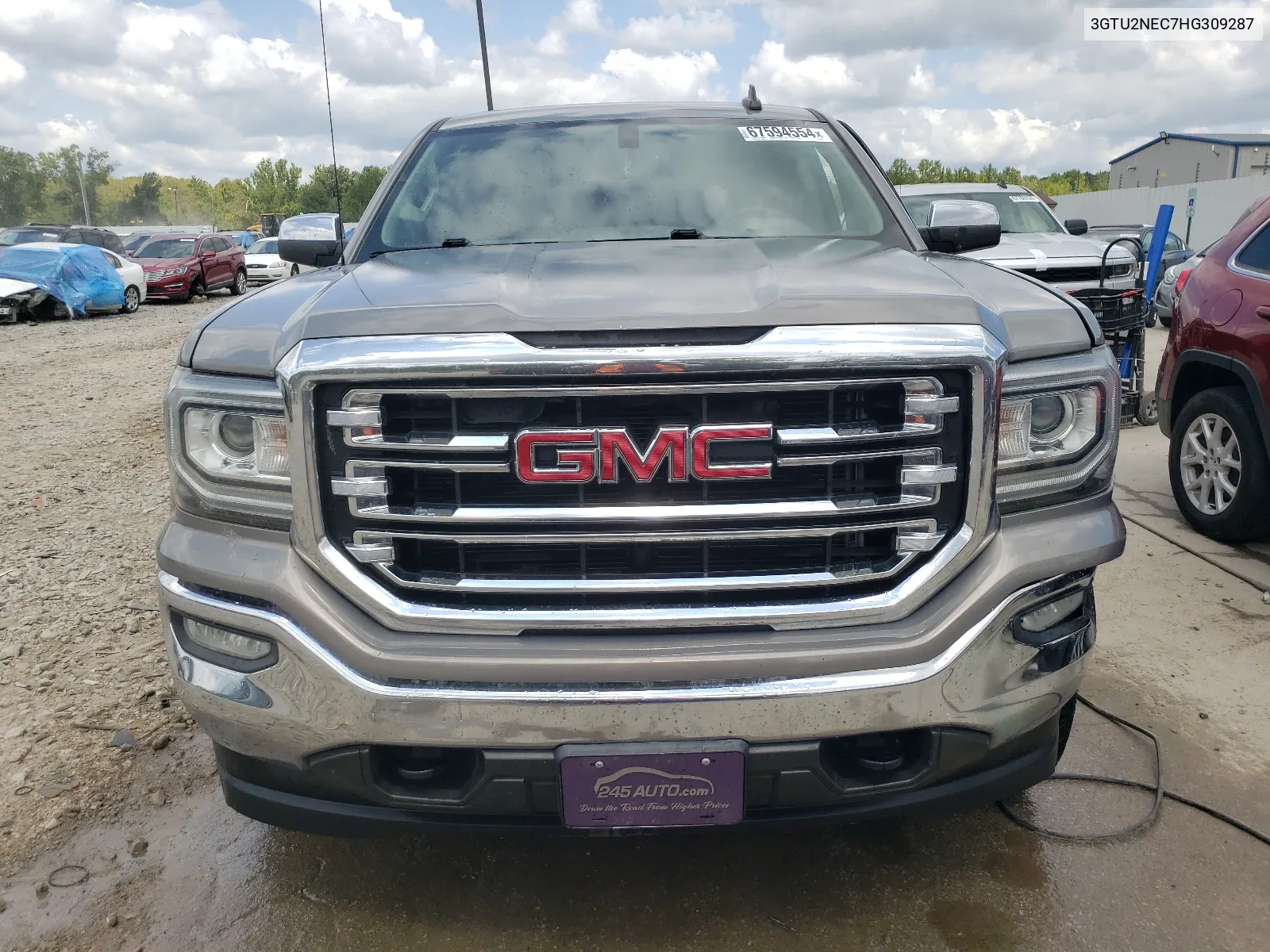 2017 GMC Sierra K1500 Slt VIN: 3GTU2NEC7HG309287 Lot: 67594554