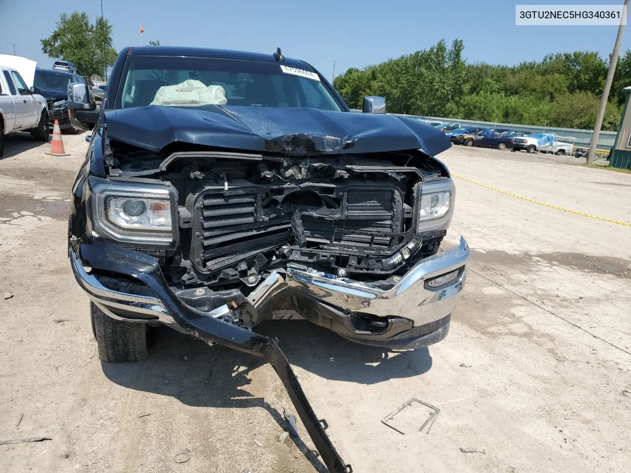 2017 GMC Sierra K1500 Slt VIN: 3GTU2NEC5HG340361 Lot: 67596604