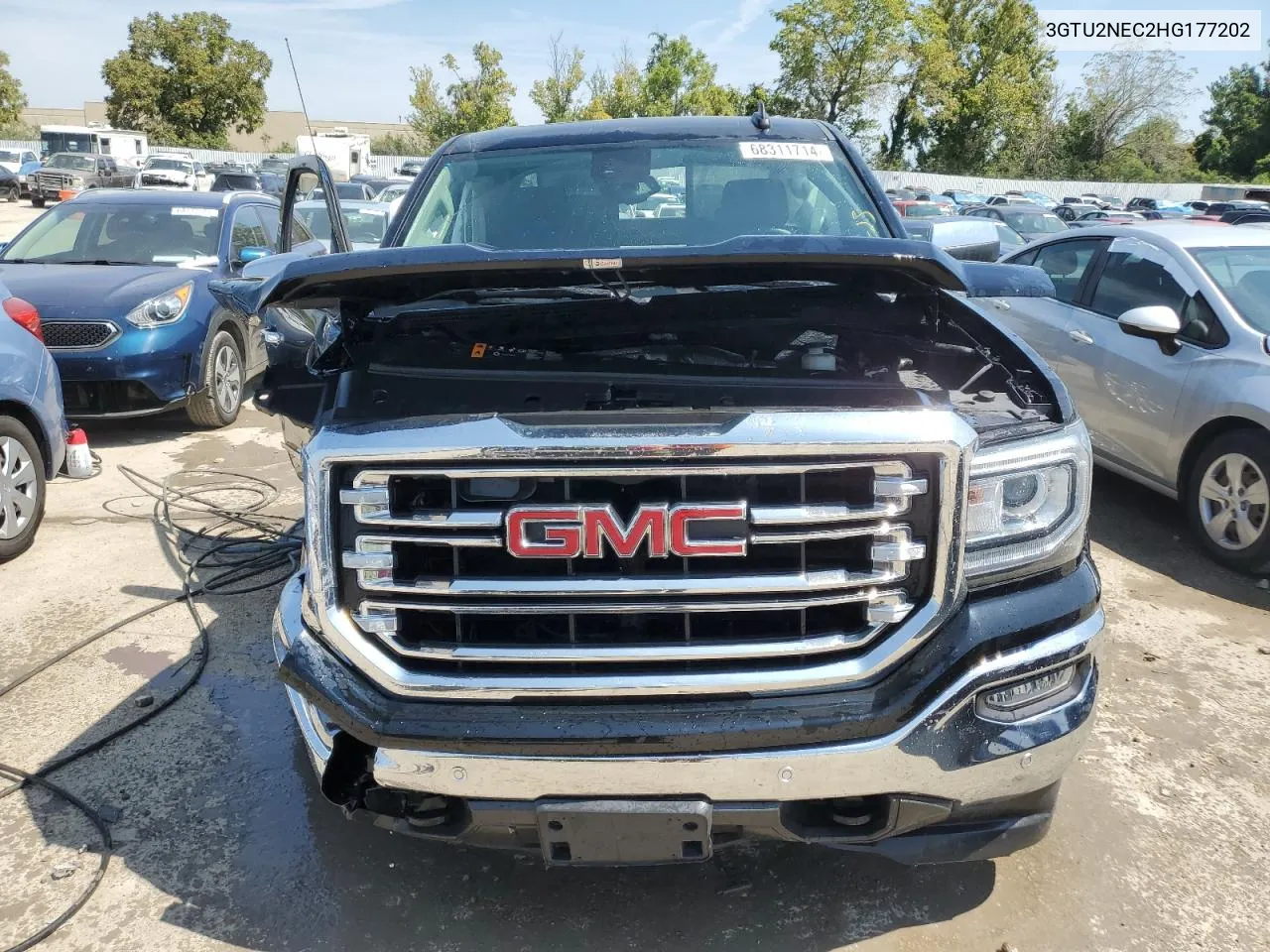 2017 GMC Sierra K1500 Slt VIN: 3GTU2NEC2HG177202 Lot: 68311714