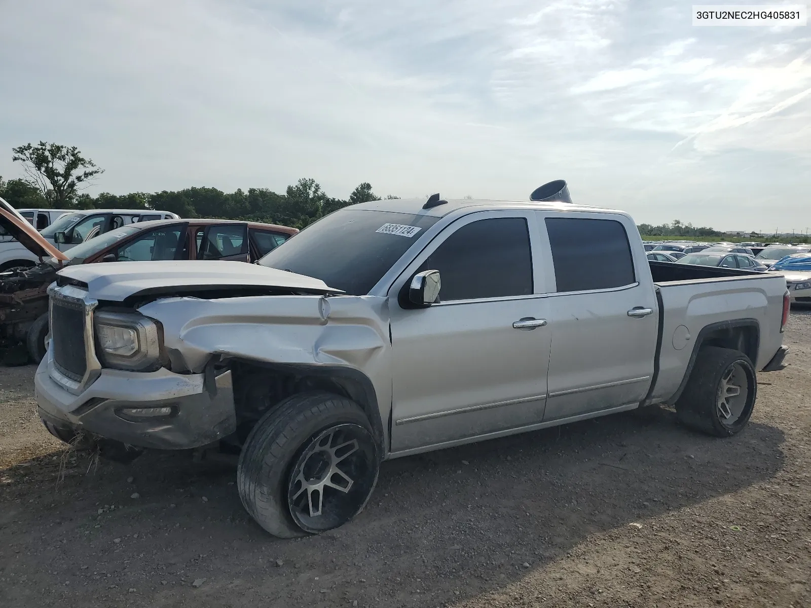 2017 GMC Sierra K1500 Slt VIN: 3GTU2NEC2HG405831 Lot: 68351124