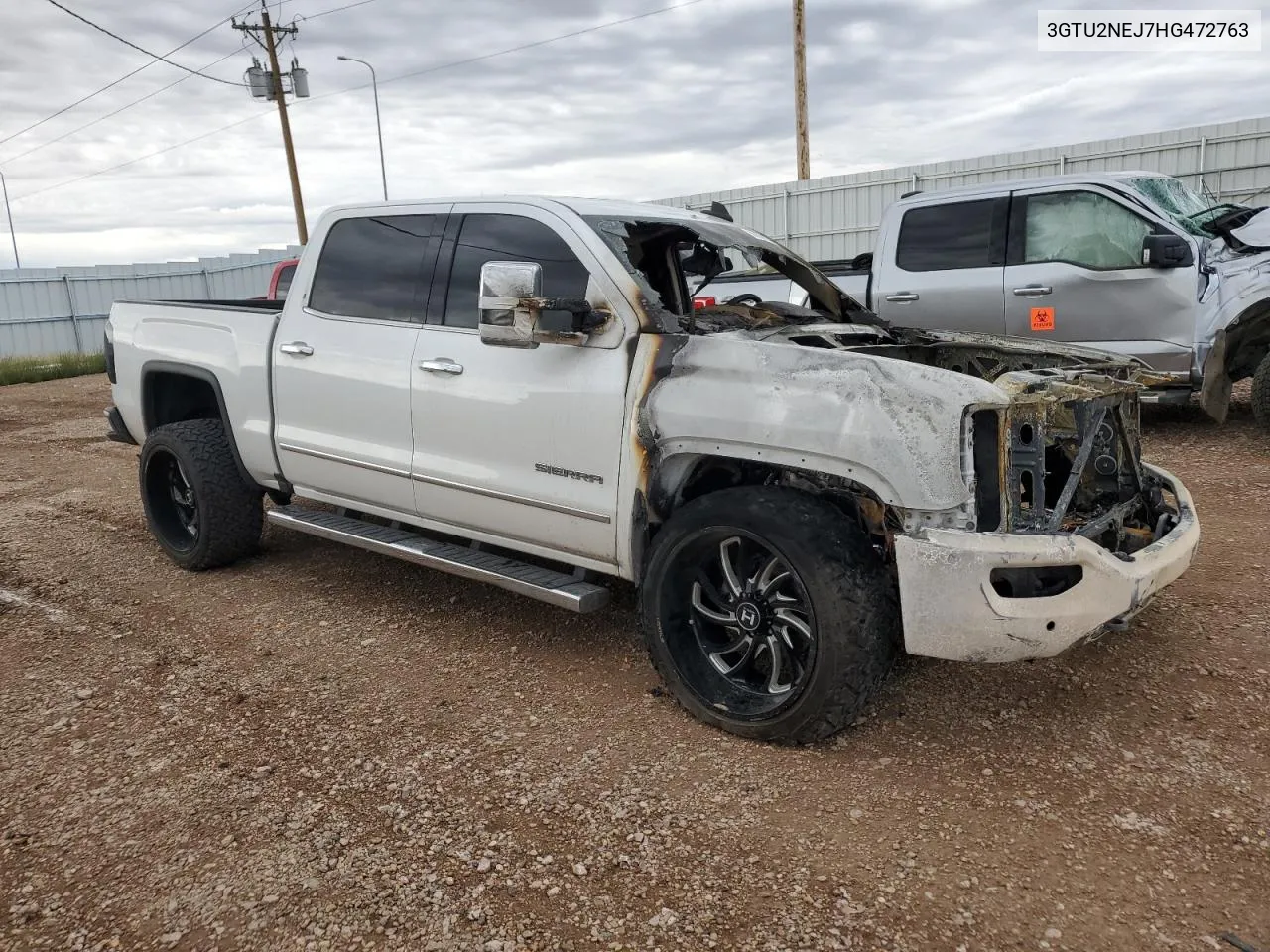 2017 GMC Sierra K1500 Slt VIN: 3GTU2NEJ7HG472763 Lot: 68386634