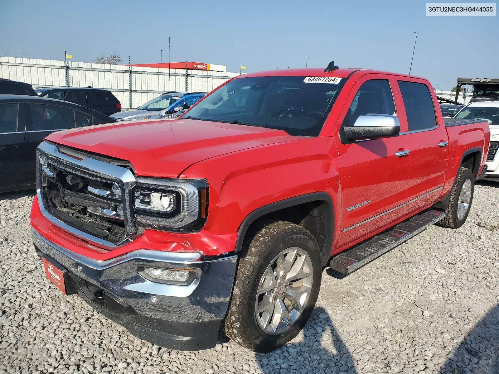 2017 GMC Sierra K1500 Slt VIN: 3GTU2NEC3HG444055 Lot: 68467254