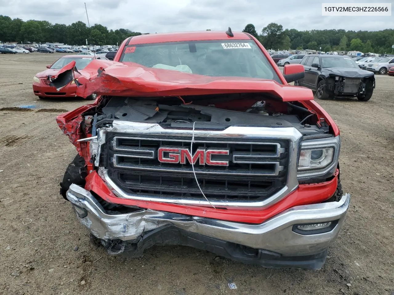 2017 GMC Sierra K1500 Sle VIN: 1GTV2MEC3HZ226566 Lot: 68632764