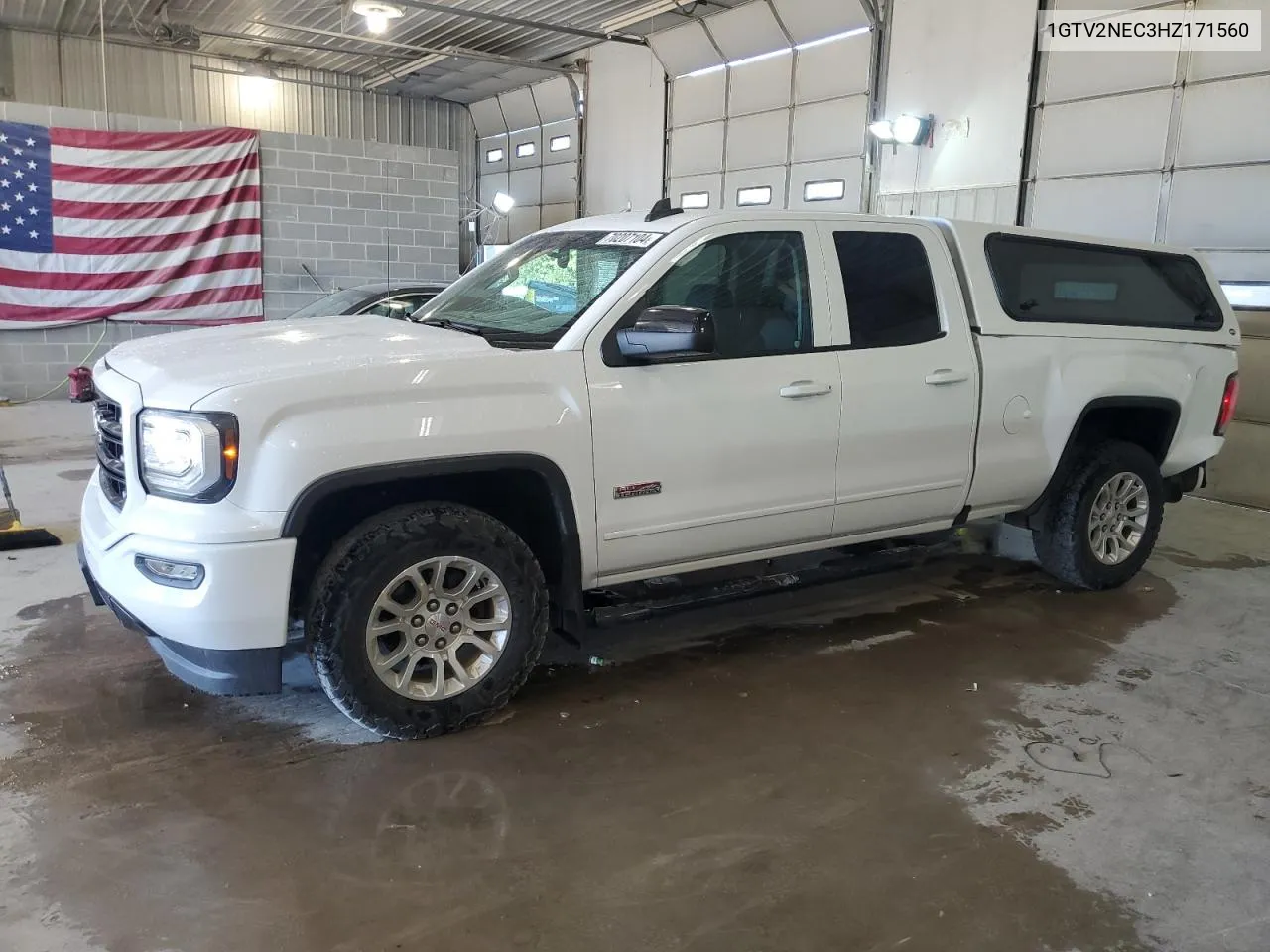 2017 GMC Sierra K1500 Slt VIN: 1GTV2NEC3HZ171560 Lot: 70207104