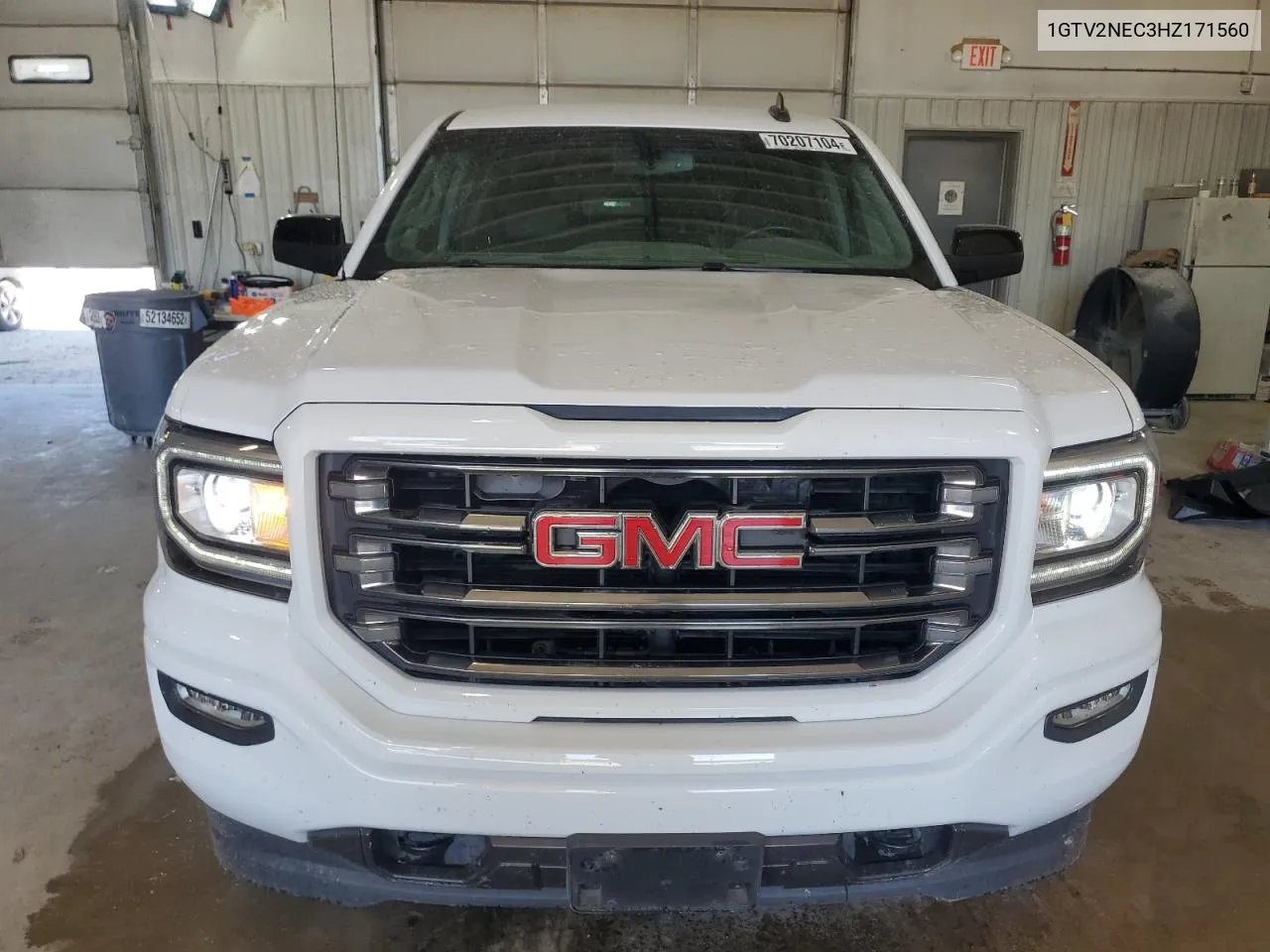 2017 GMC Sierra K1500 Slt VIN: 1GTV2NEC3HZ171560 Lot: 70207104