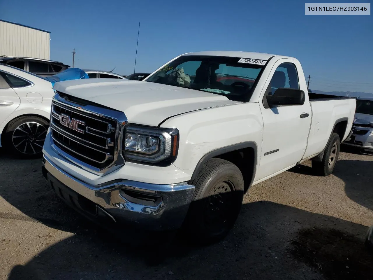 2017 GMC Sierra C1500 VIN: 1GTN1LEC7HZ903146 Lot: 70528024