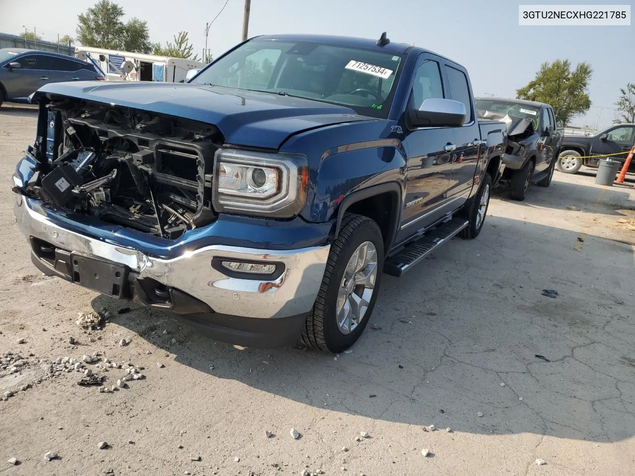 2017 GMC Sierra K1500 Slt VIN: 3GTU2NECXHG221785 Lot: 71257534