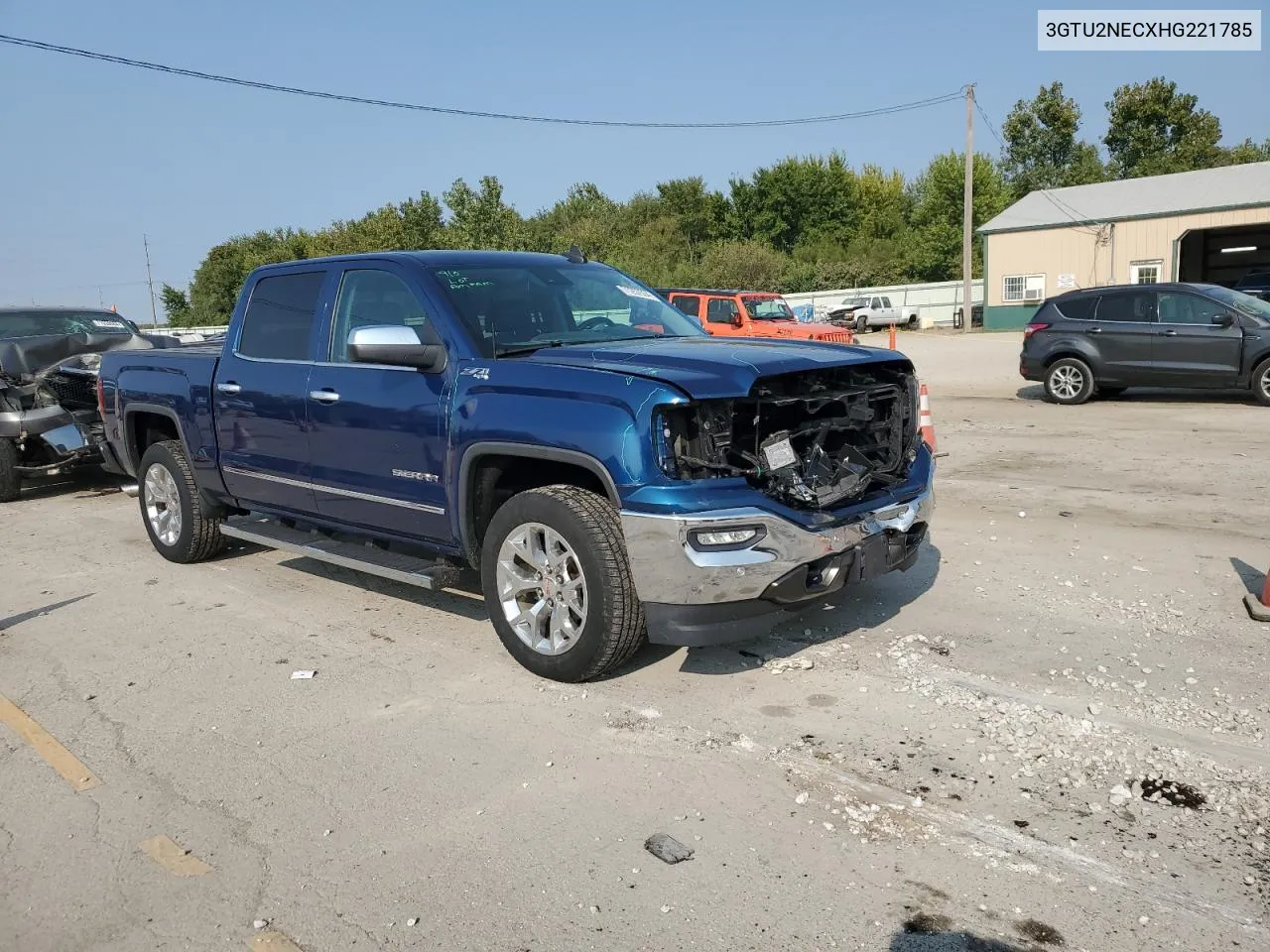 2017 GMC Sierra K1500 Slt VIN: 3GTU2NECXHG221785 Lot: 71257534