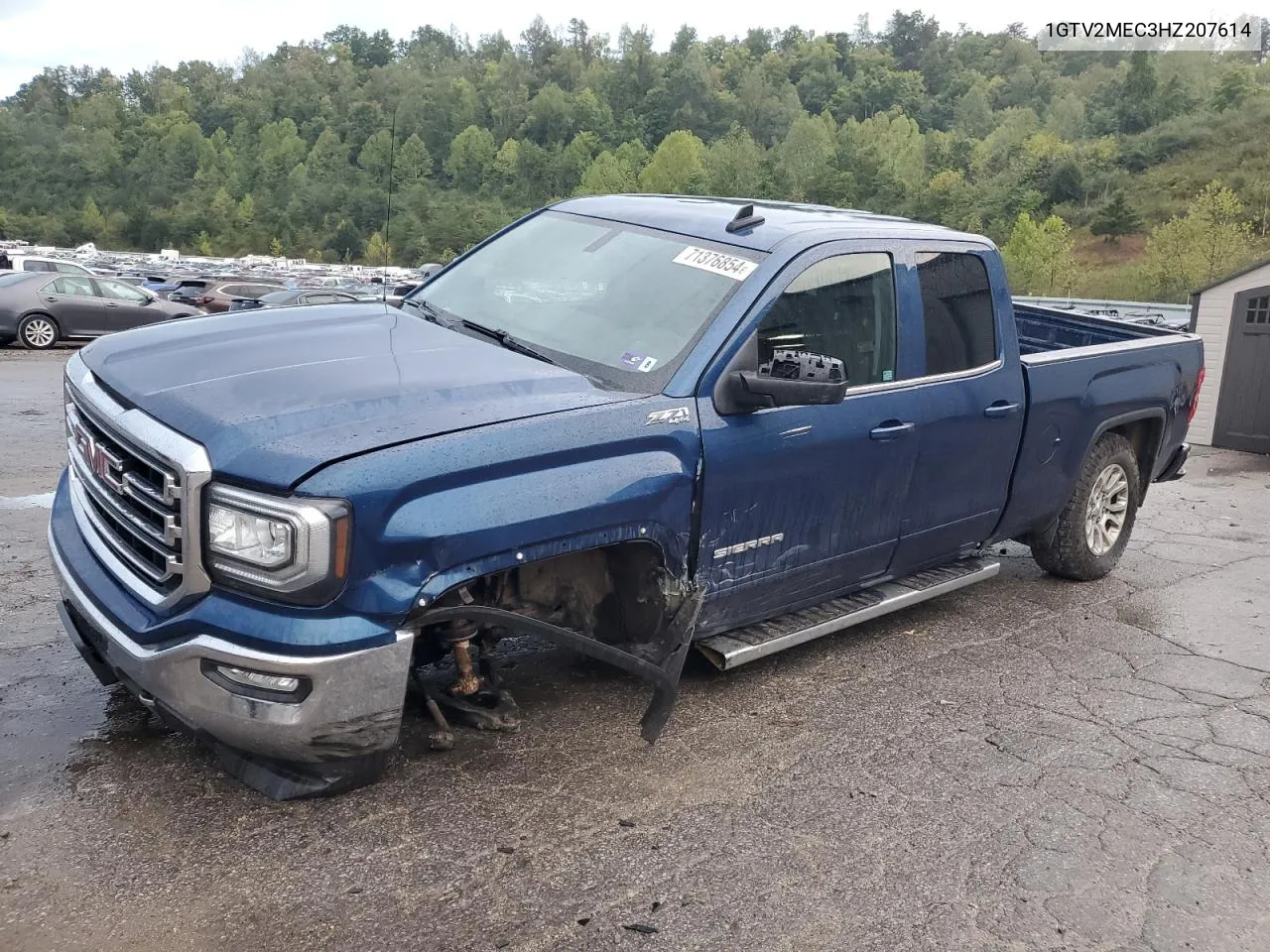 2017 GMC Sierra K1500 Sle VIN: 1GTV2MEC3HZ207614 Lot: 71376854