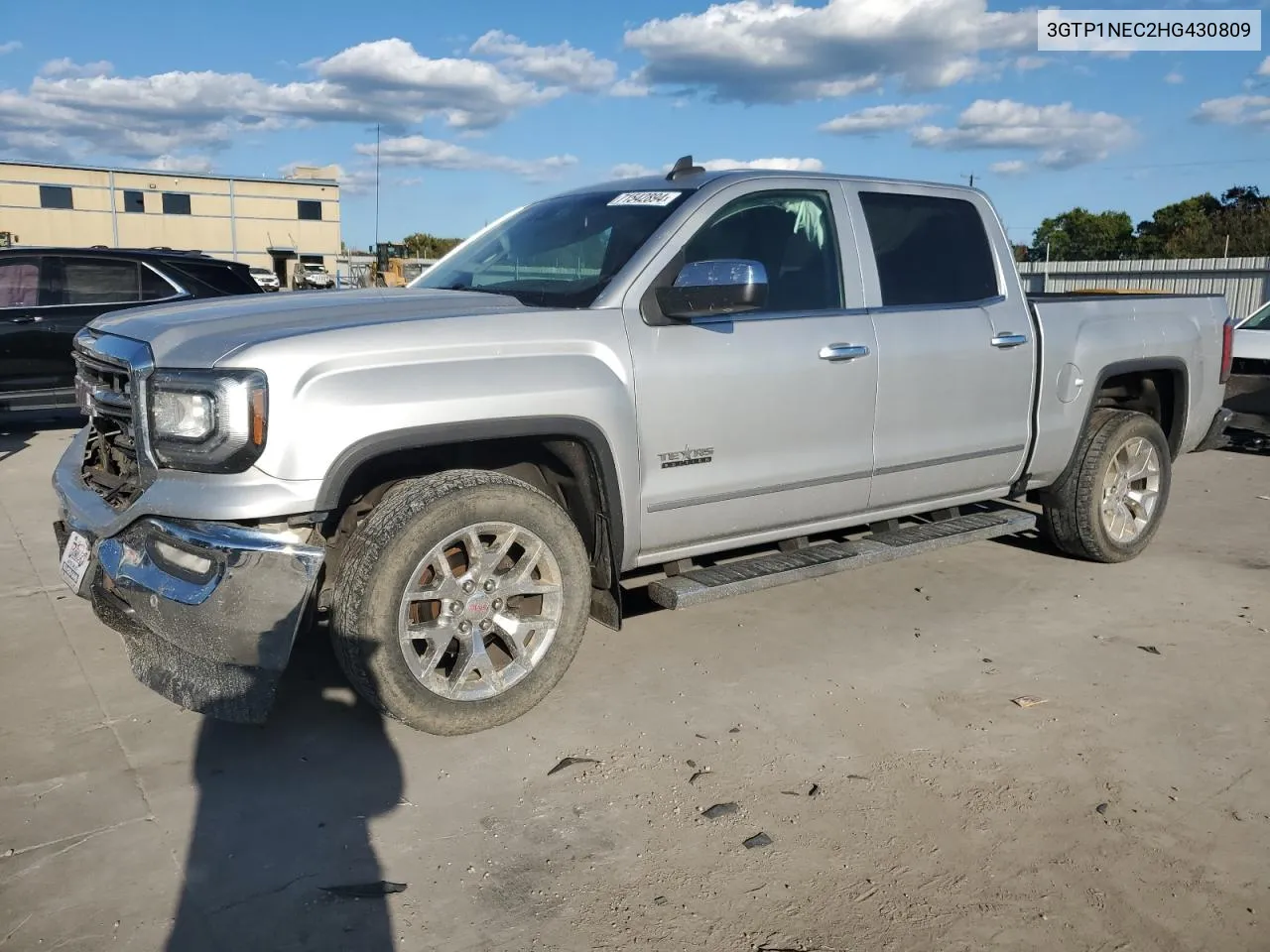 2017 GMC Sierra C1500 Slt VIN: 3GTP1NEC2HG430809 Lot: 71542894