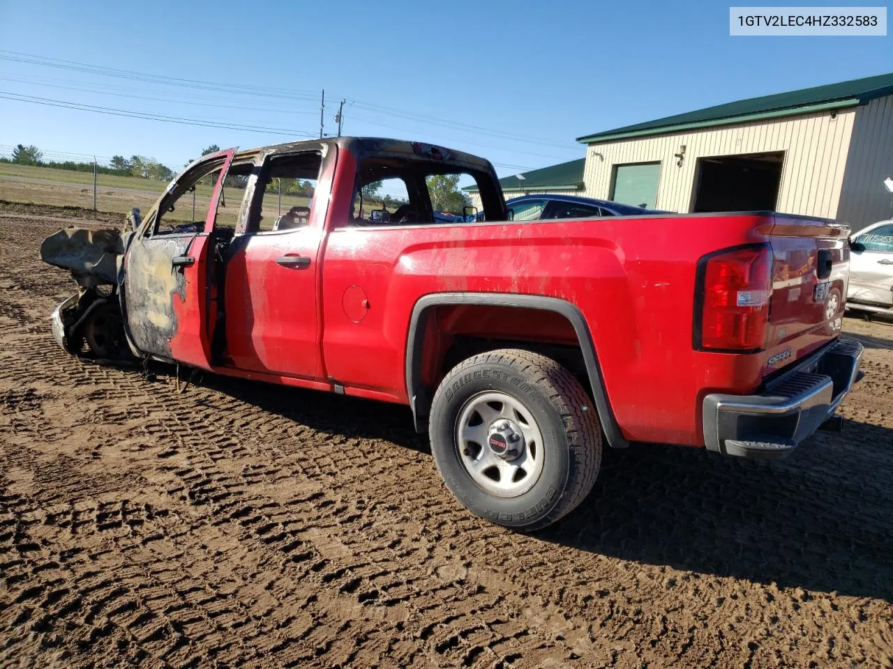 2017 GMC Sierra K1500 VIN: 1GTV2LEC4HZ332583 Lot: 71916244