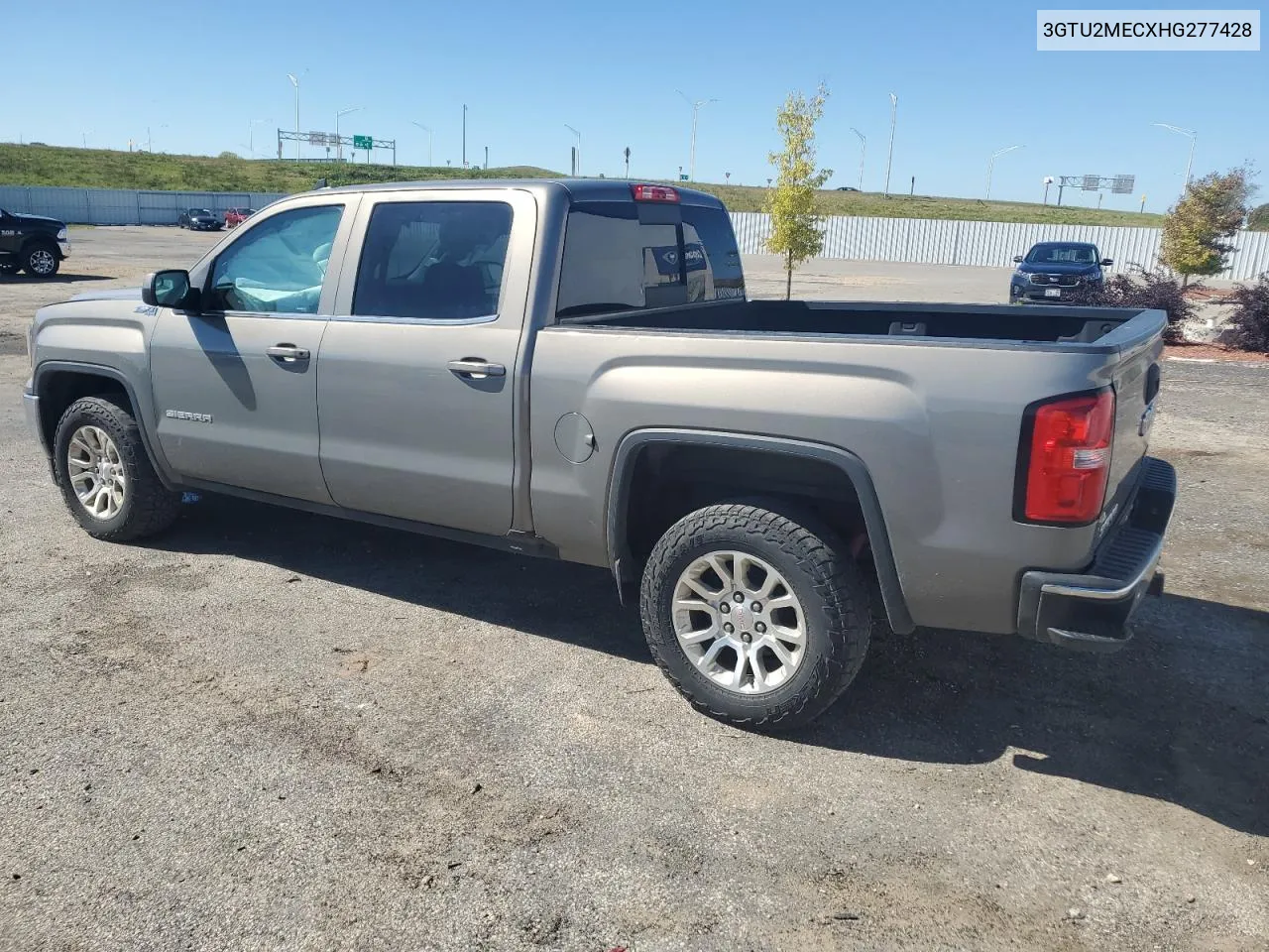 2017 GMC Sierra K1500 Sle VIN: 3GTU2MECXHG277428 Lot: 71923604