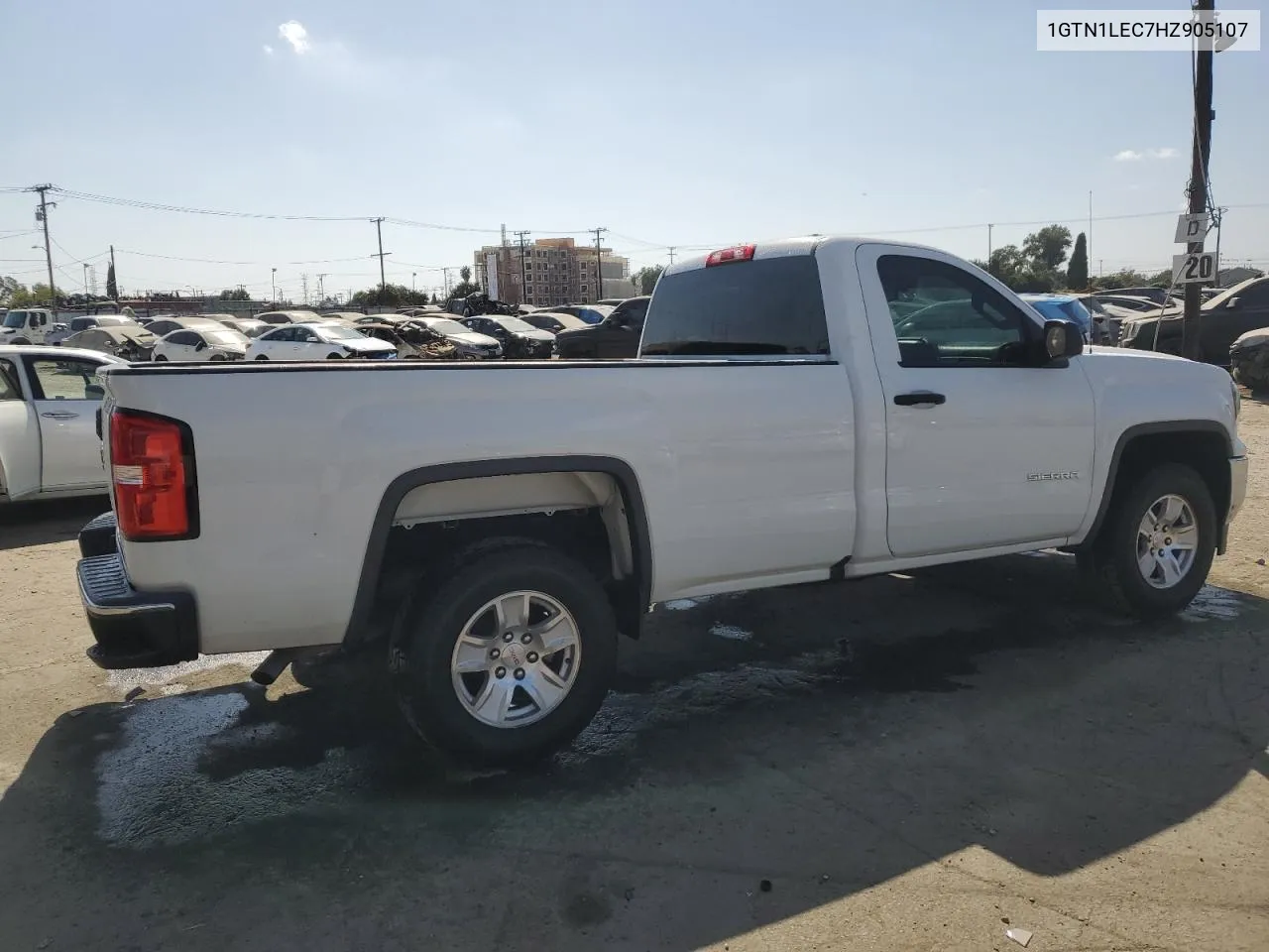 2017 GMC Sierra C1500 VIN: 1GTN1LEC7HZ905107 Lot: 71997864