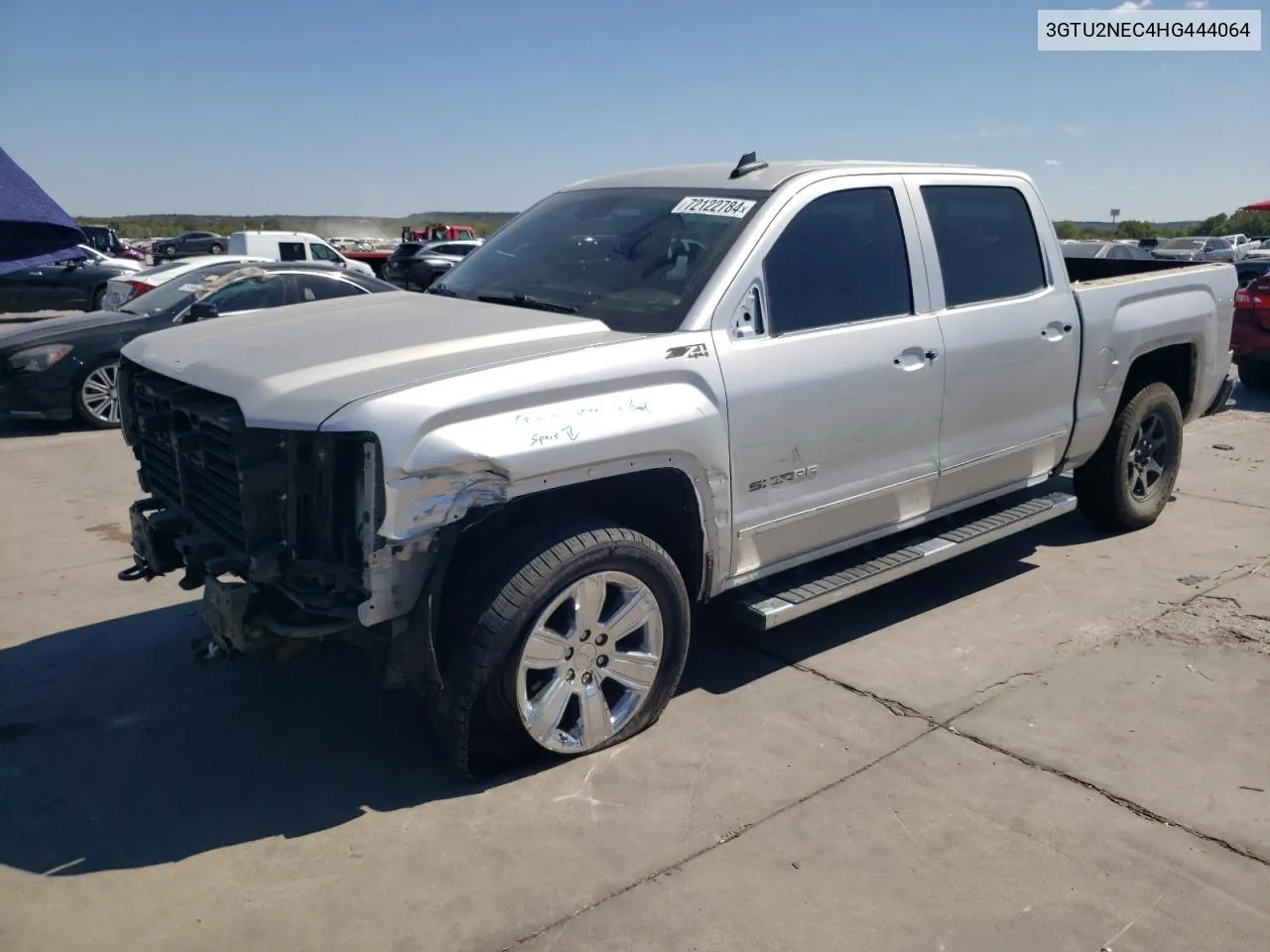 2017 GMC Sierra K1500 Slt VIN: 3GTU2NEC4HG444064 Lot: 72122784