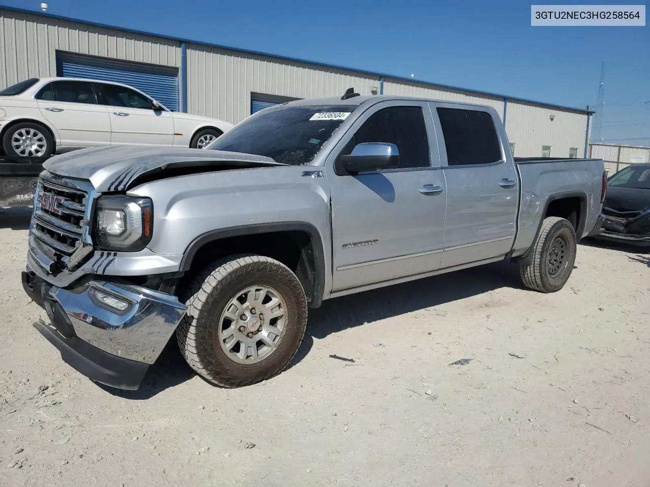 2017 GMC Sierra K1500 Slt VIN: 3GTU2NEC3HG258564 Lot: 72336504