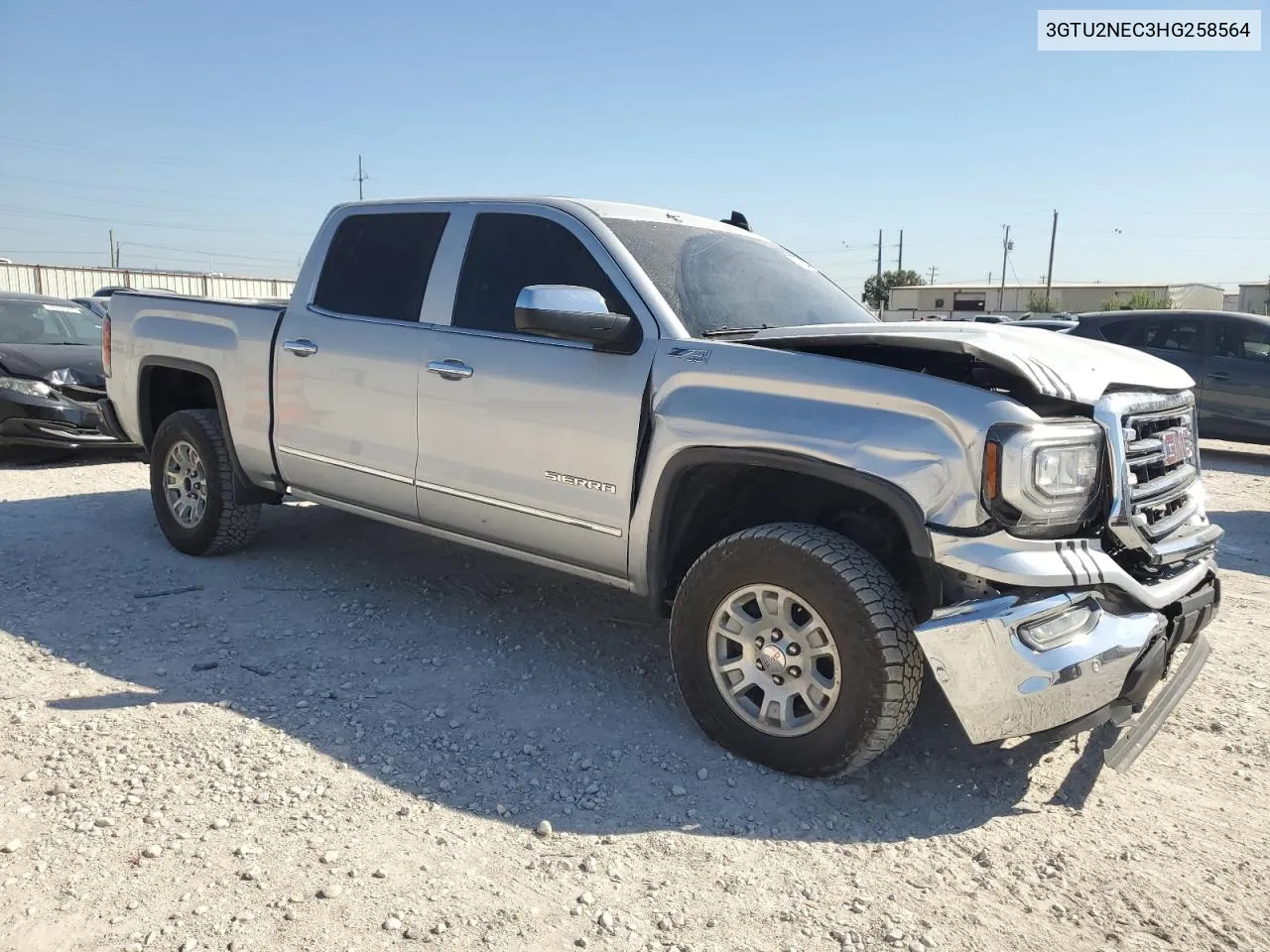 2017 GMC Sierra K1500 Slt VIN: 3GTU2NEC3HG258564 Lot: 72336504