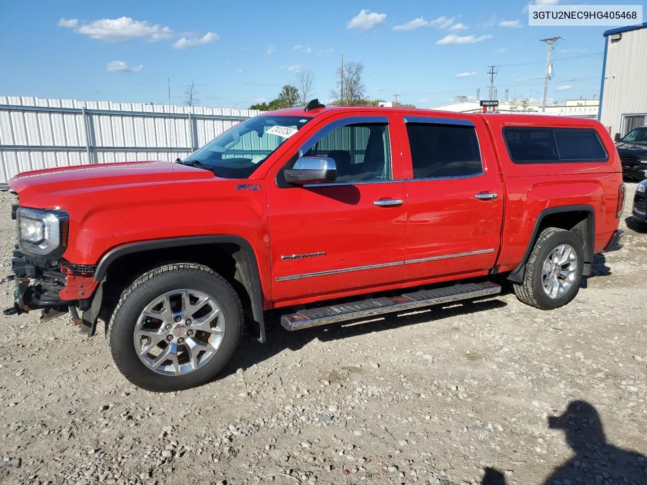 2017 GMC Sierra K1500 Slt VIN: 3GTU2NEC9HG405468 Lot: 72413754