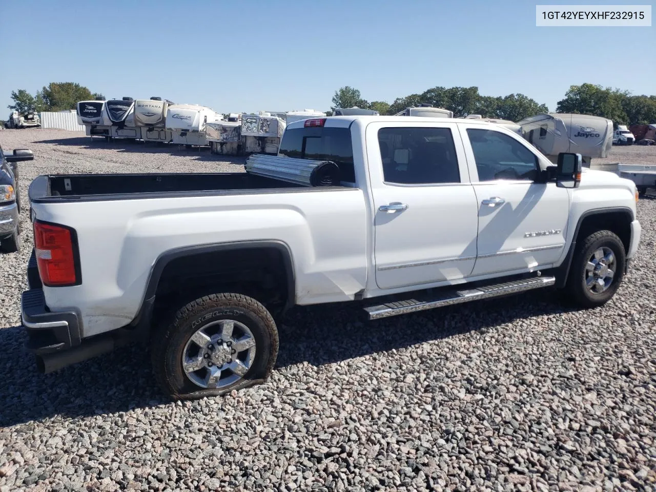 1GT42YEYXHF232915 2017 GMC Sierra K3500 Denali