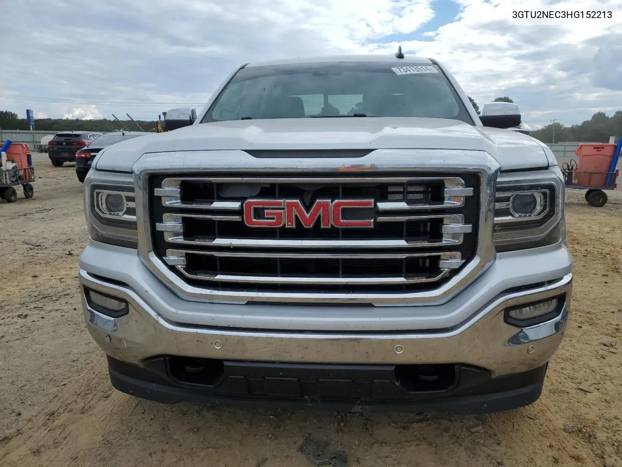 2017 GMC Sierra K1500 Slt VIN: 3GTU2NEC3HG152213 Lot: 73413514