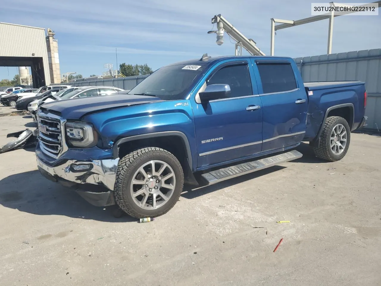 2017 GMC Sierra K1500 Slt VIN: 3GTU2NEC8HG222112 Lot: 73545404