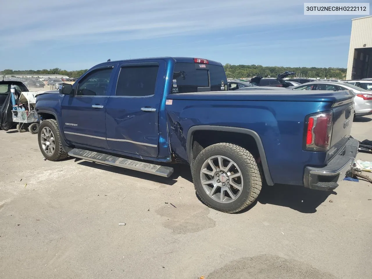 2017 GMC Sierra K1500 Slt VIN: 3GTU2NEC8HG222112 Lot: 73545404