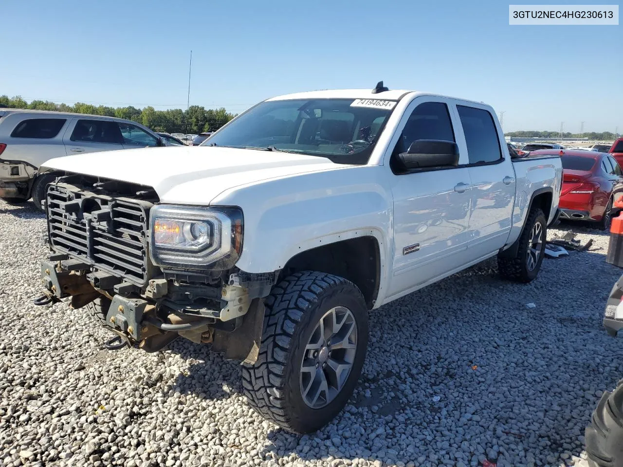 2017 GMC Sierra K1500 Slt VIN: 3GTU2NEC4HG230613 Lot: 74194634